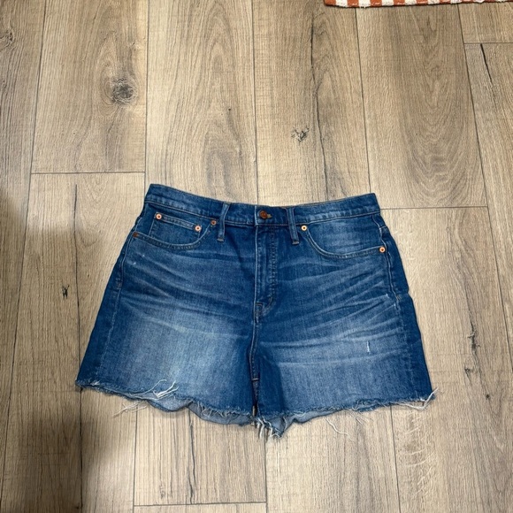 Madewell Blue Jean Shorts High-Waisted Cut-Off size 31 - Picture 1 of 3